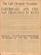 EARTHQUAKE AND FIRE: SAN FRANCISCO IN RUINS