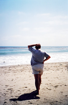 katy on the 
beach