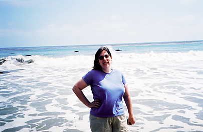 patty on the 
beach