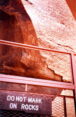 petroglyphs, 
atlatl rock