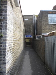 This struck me as a funny back entrance to the station, especially since it was hiding the secret of the really nice swimming school.